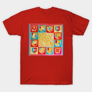 Vintage Soviet Russia Scarf Design T-Shirt